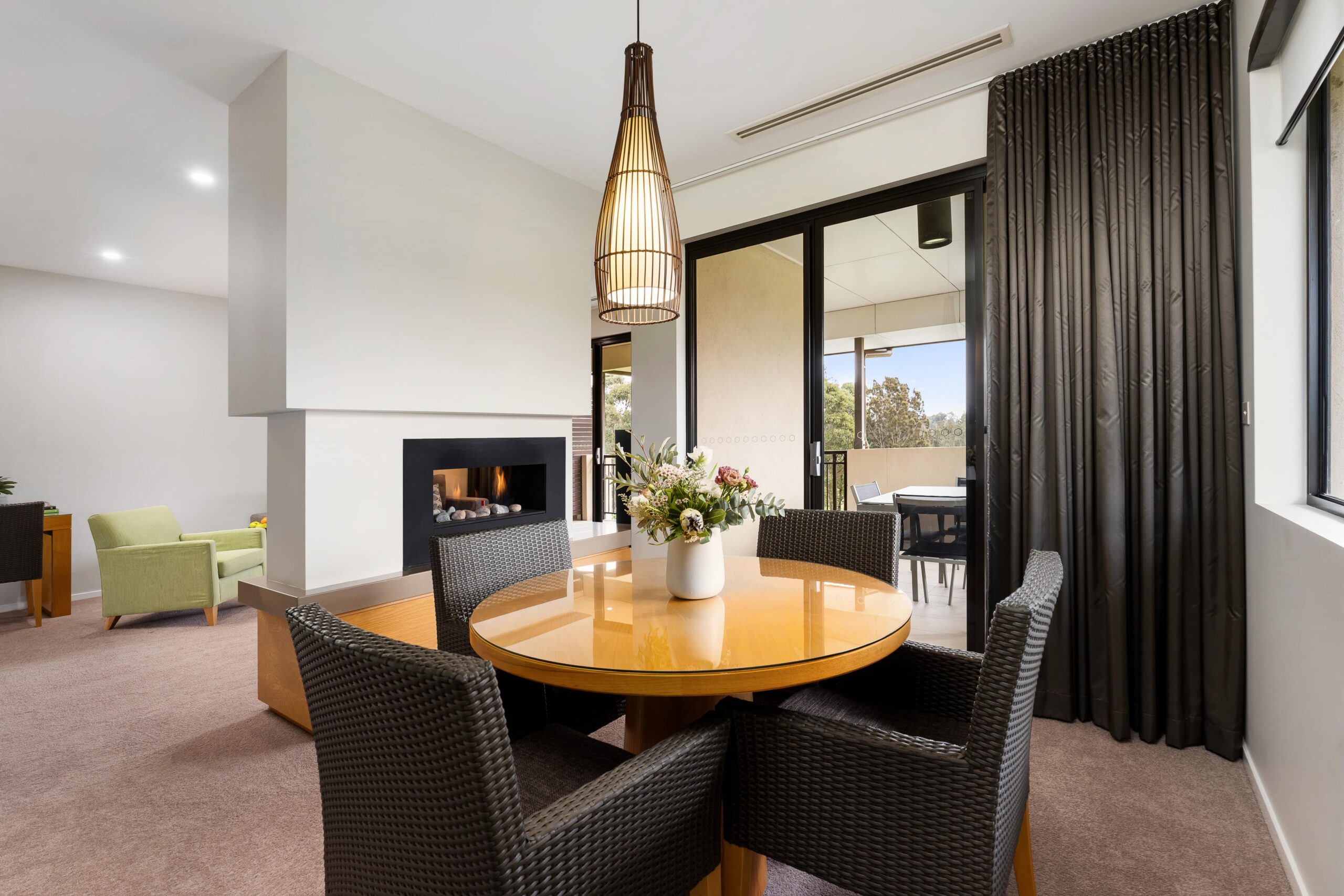 Two-bedroom villa dining room